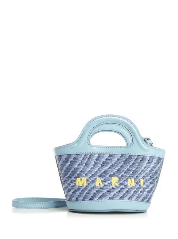 Tropicalia Micro Handbags Light Blue made by Marni