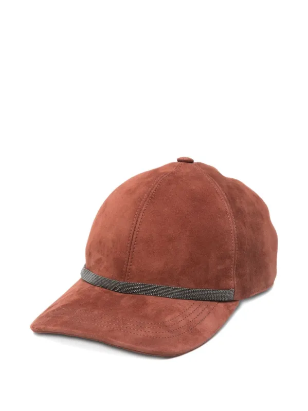 Leather Baseball Cap made by Brunello Cucinelli
