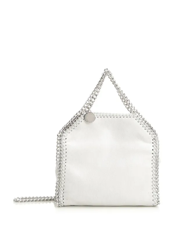 Falabella Tiny Bag Eco Shaggy Deer W/Stainless Steel Chain - Airlite Crossbody Bags Grey made by Stella McCartney