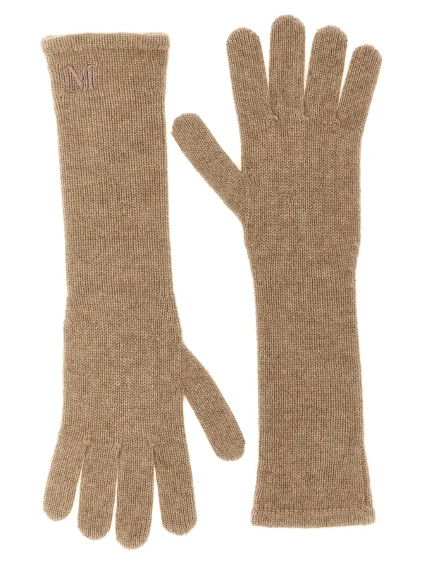 Mmjock Gloves Beige made by MaxMara