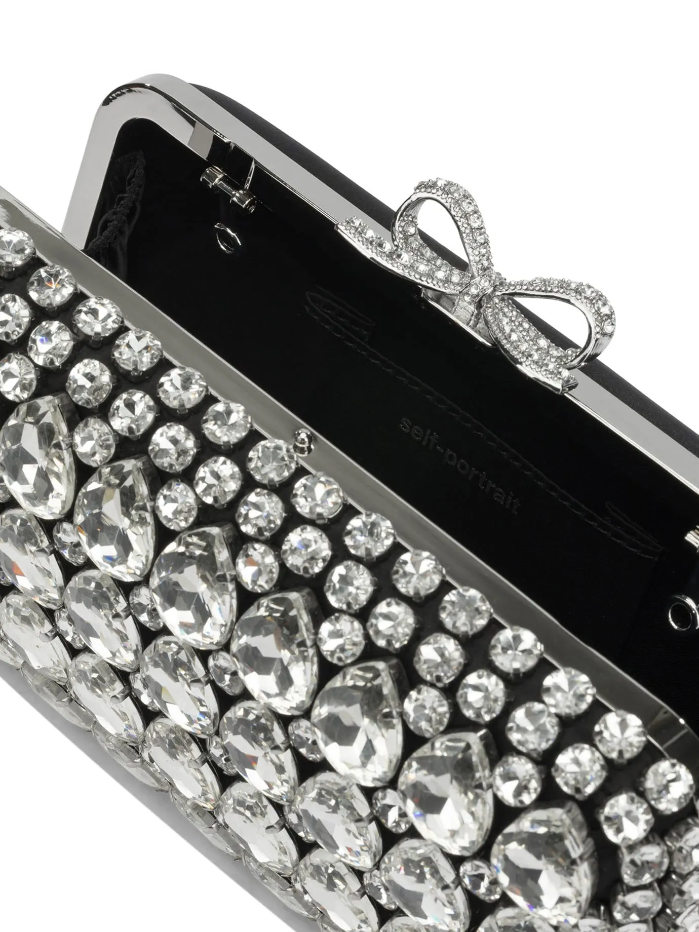 Clutch With Crystals Clutches Black sold by Wanan Luxury product image thumbnail 5