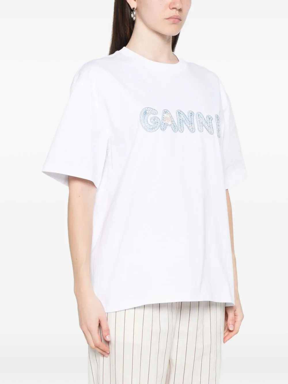 Logo Cotton T-Shirt sold by Wanan Luxury product image thumbnail 3