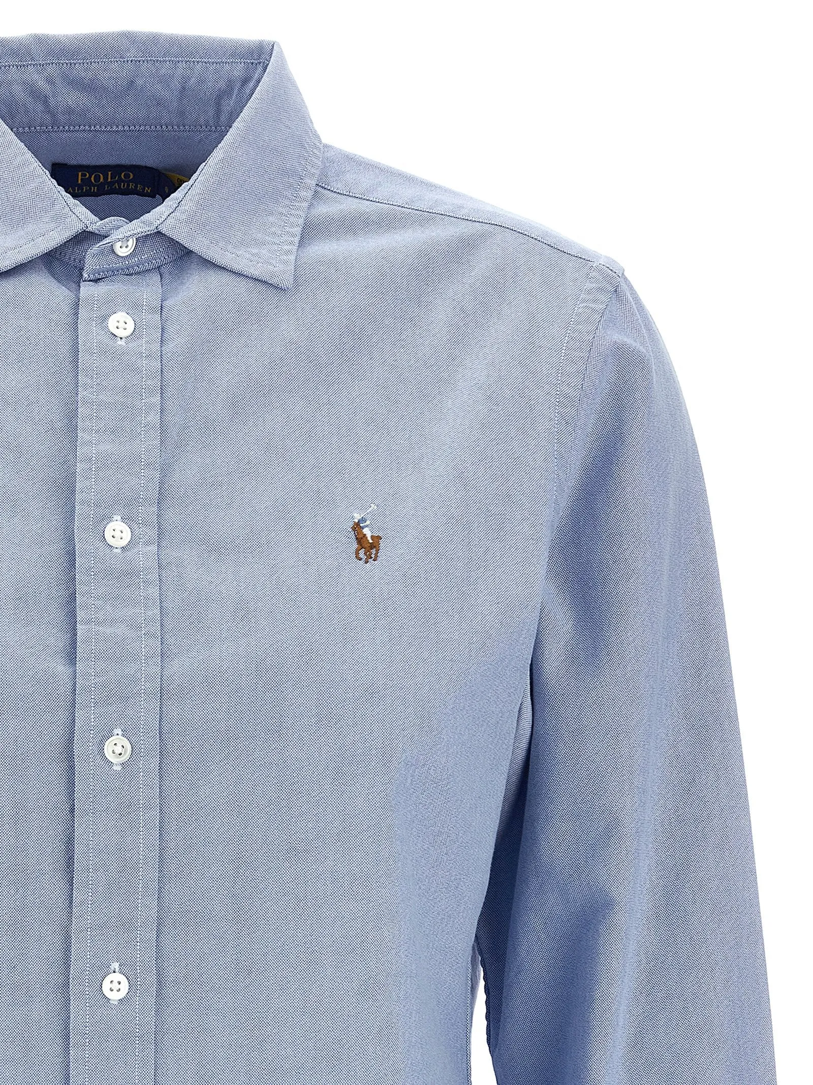 Logo Embroidery Shirt Shirt And Blouse Light Blue sold by Wanan Luxury product image thumbnail 3