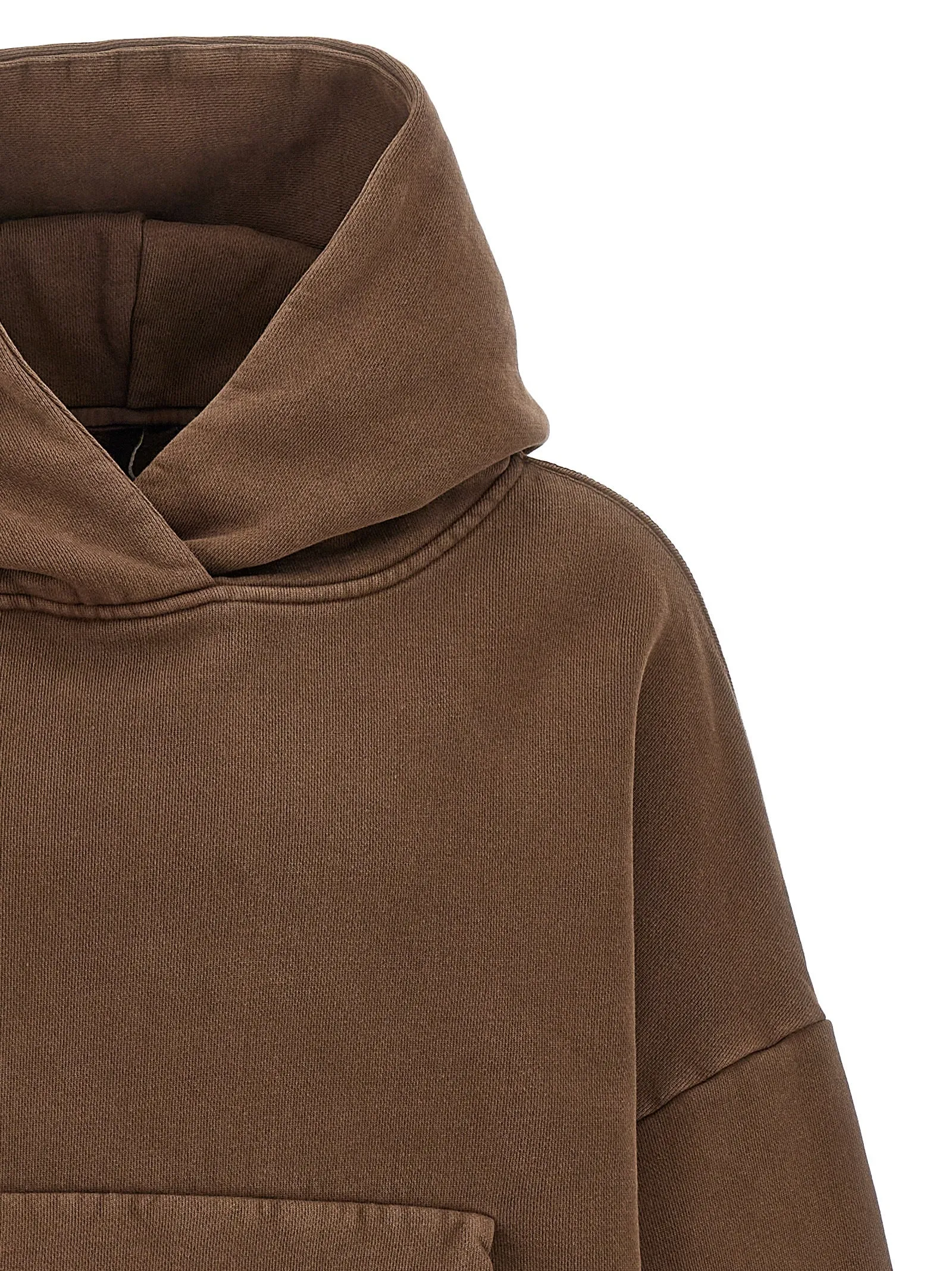 Cropped Hoodie Sweatshirt Brown sold by Wanan Luxury product image thumbnail 3