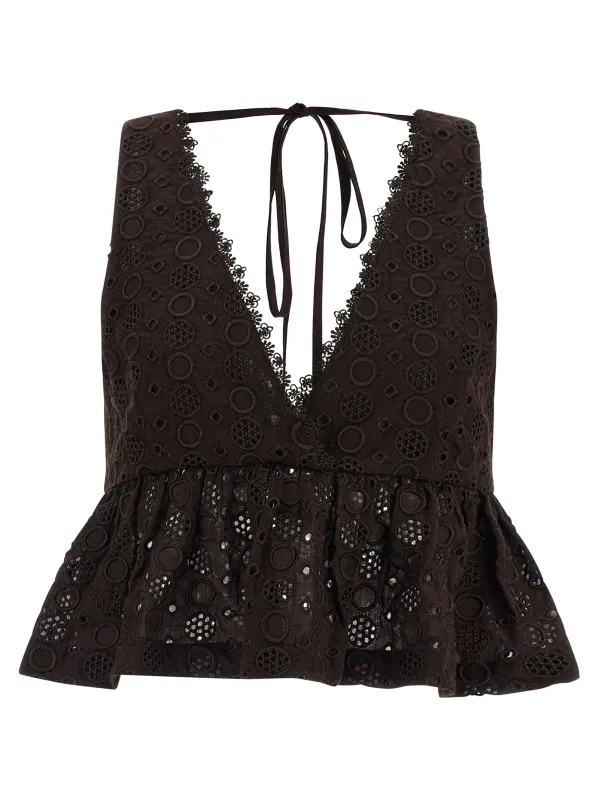 Kiersten Tops Brown made by Pinko