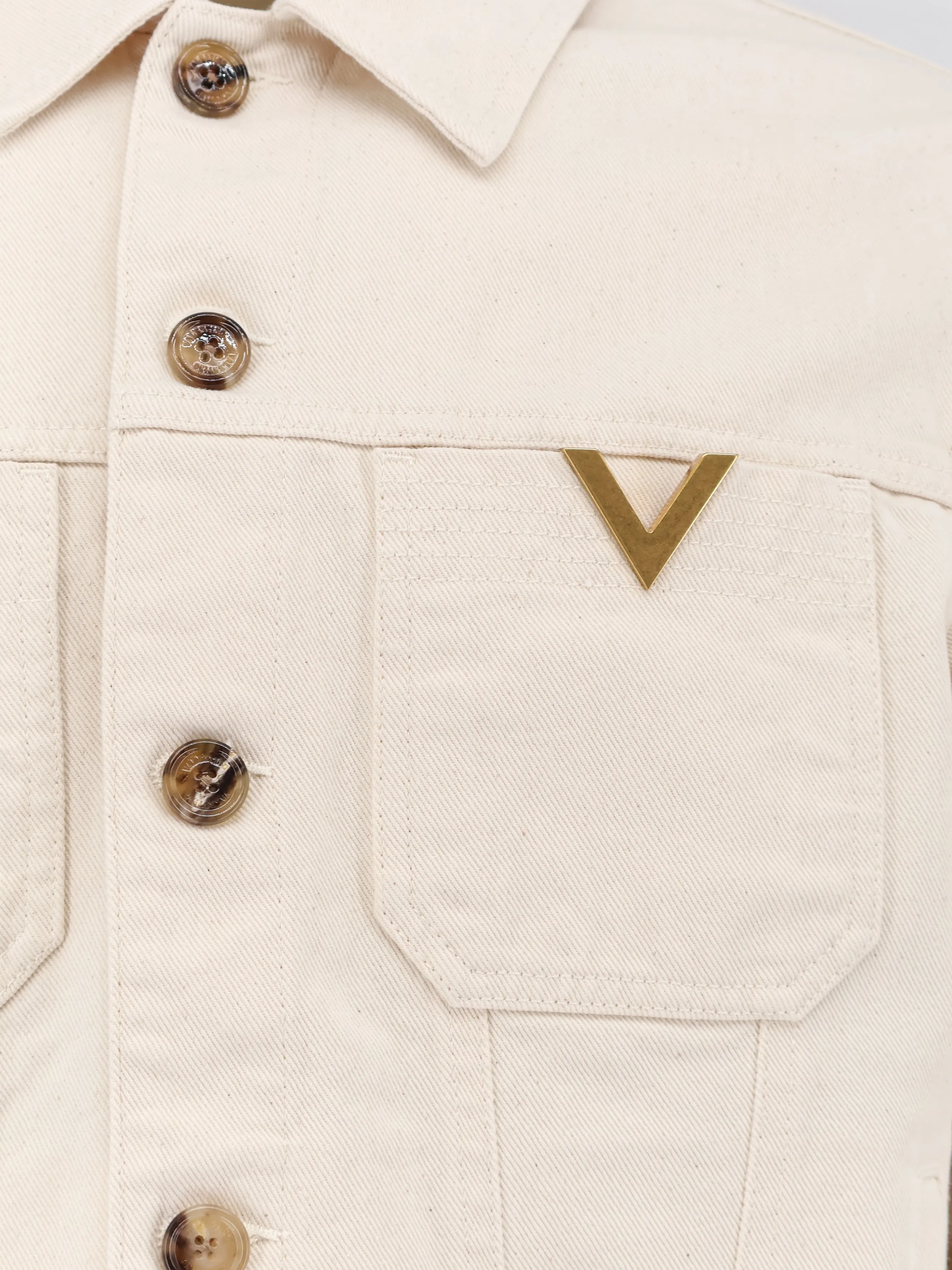 White Denim Jacket sold by Wanan Luxury product image thumbnail 3