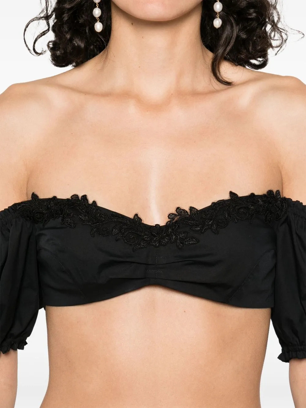 Lace Detail Cotton Top sold by Wanan Luxury product image thumbnail 4