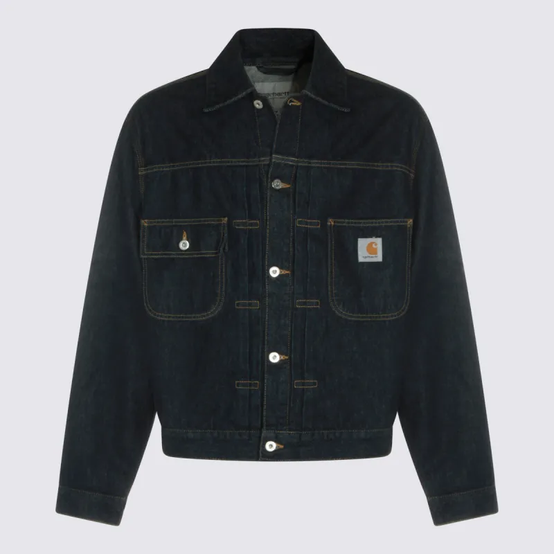 Jackets Blue Rinsed made by Carhartt WIP