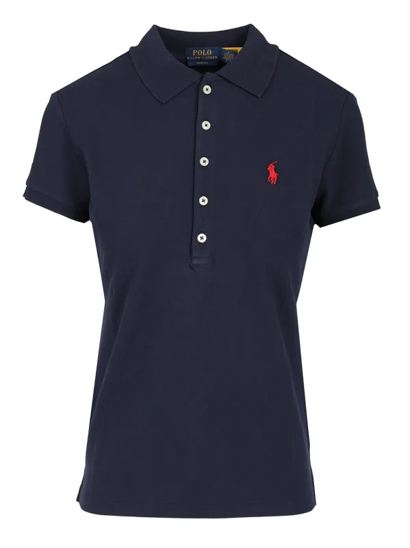 Cotton Jersey Polo Shirt Blue made by Polo by Ralph Lauren