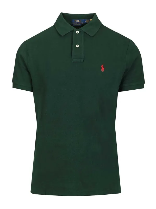 Cotton Polo Polo Shirt Green made by Polo by Ralph Lauren