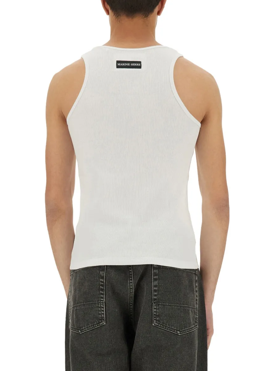 Ribbed Tank Top With Moon Logo sold by Wanan Luxury product image thumbnail 3