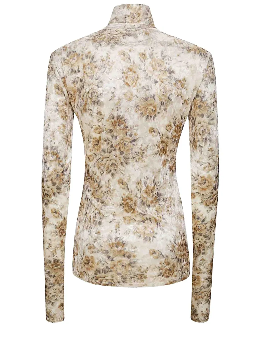 Floral Print Top sold by Wanan Luxury product image thumbnail 2