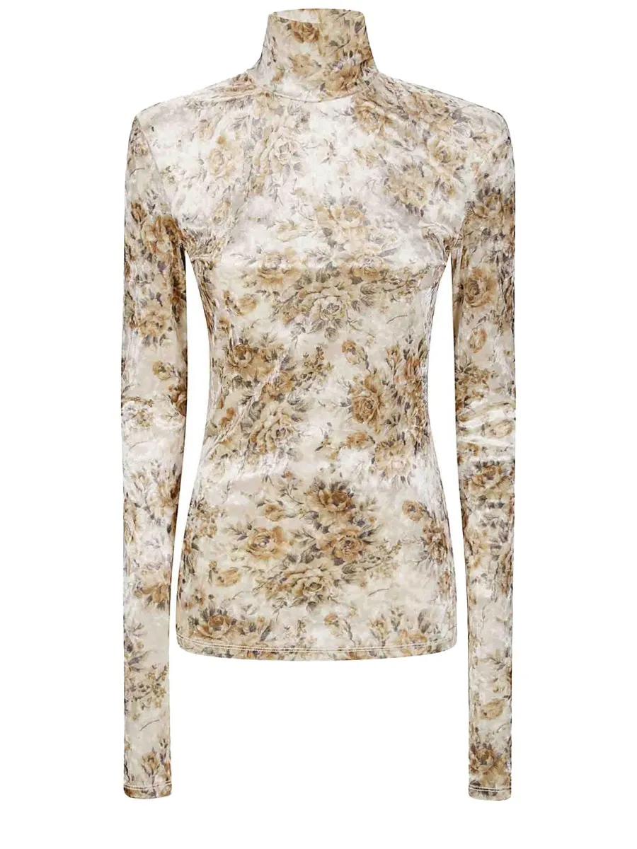 Floral Print Top sold by Wanan Luxury