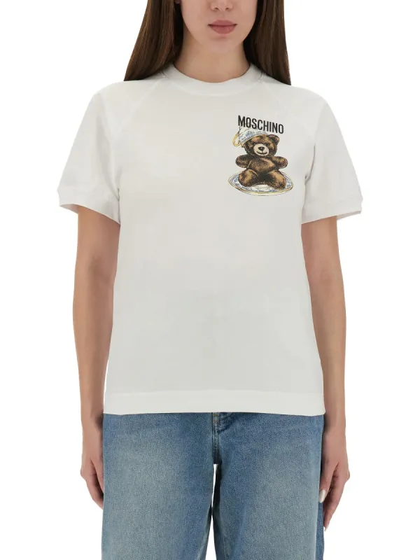 T-Shirt With "Teddy" Print made by Moschino