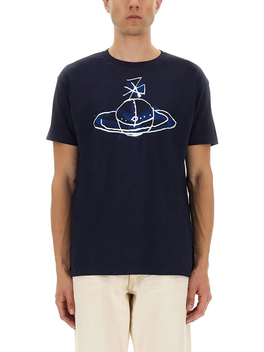 Orb Print T-Shirt sold by Wanan Luxury