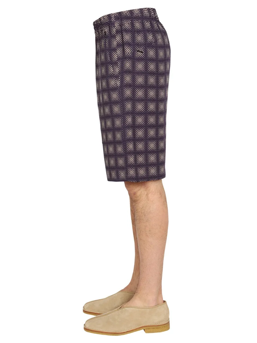 Check Print Bermuda sold by Wanan Luxury product image thumbnail 3