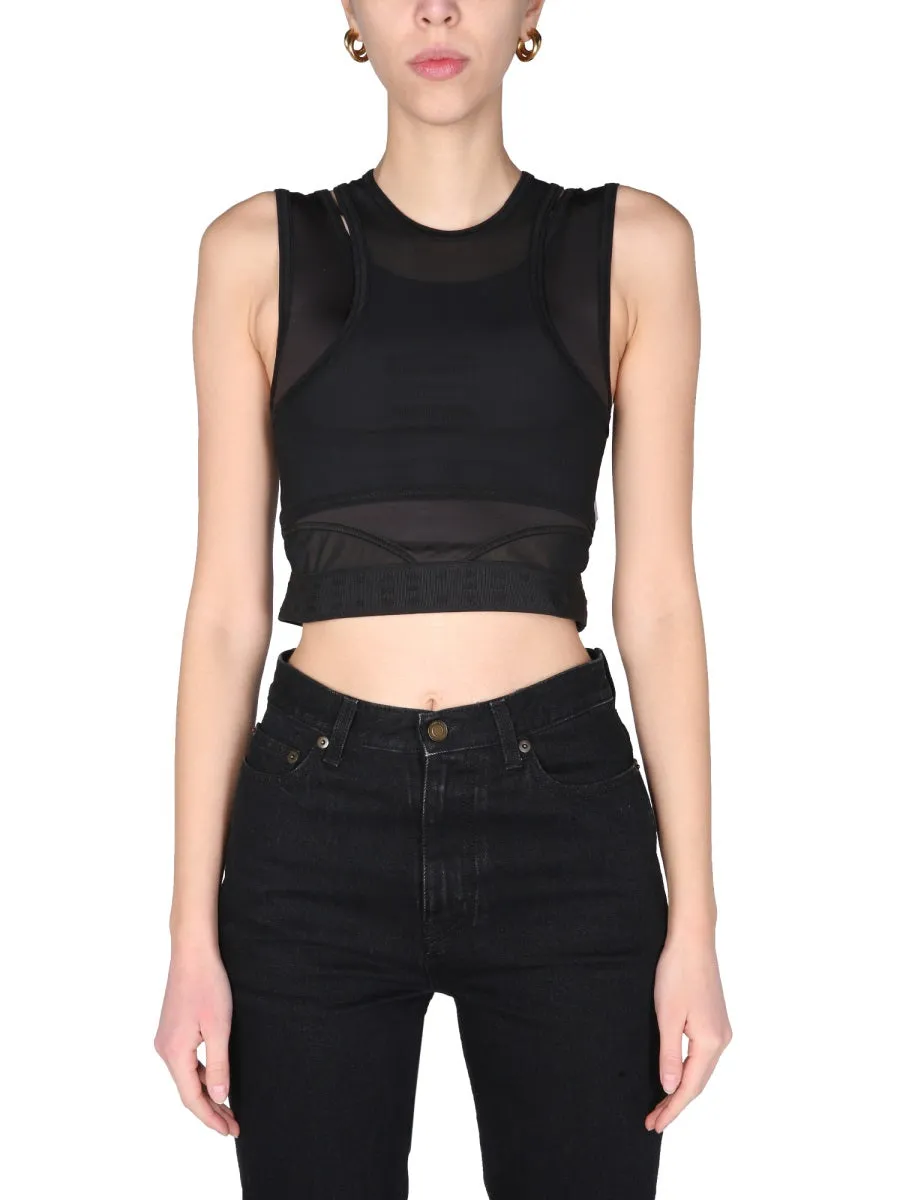 "Panelled Sport" Top sold by Wanan Luxury