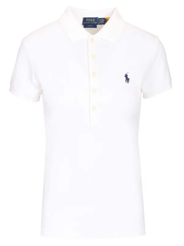 Slim Fit Polo Shirt White made by Polo by Ralph Lauren