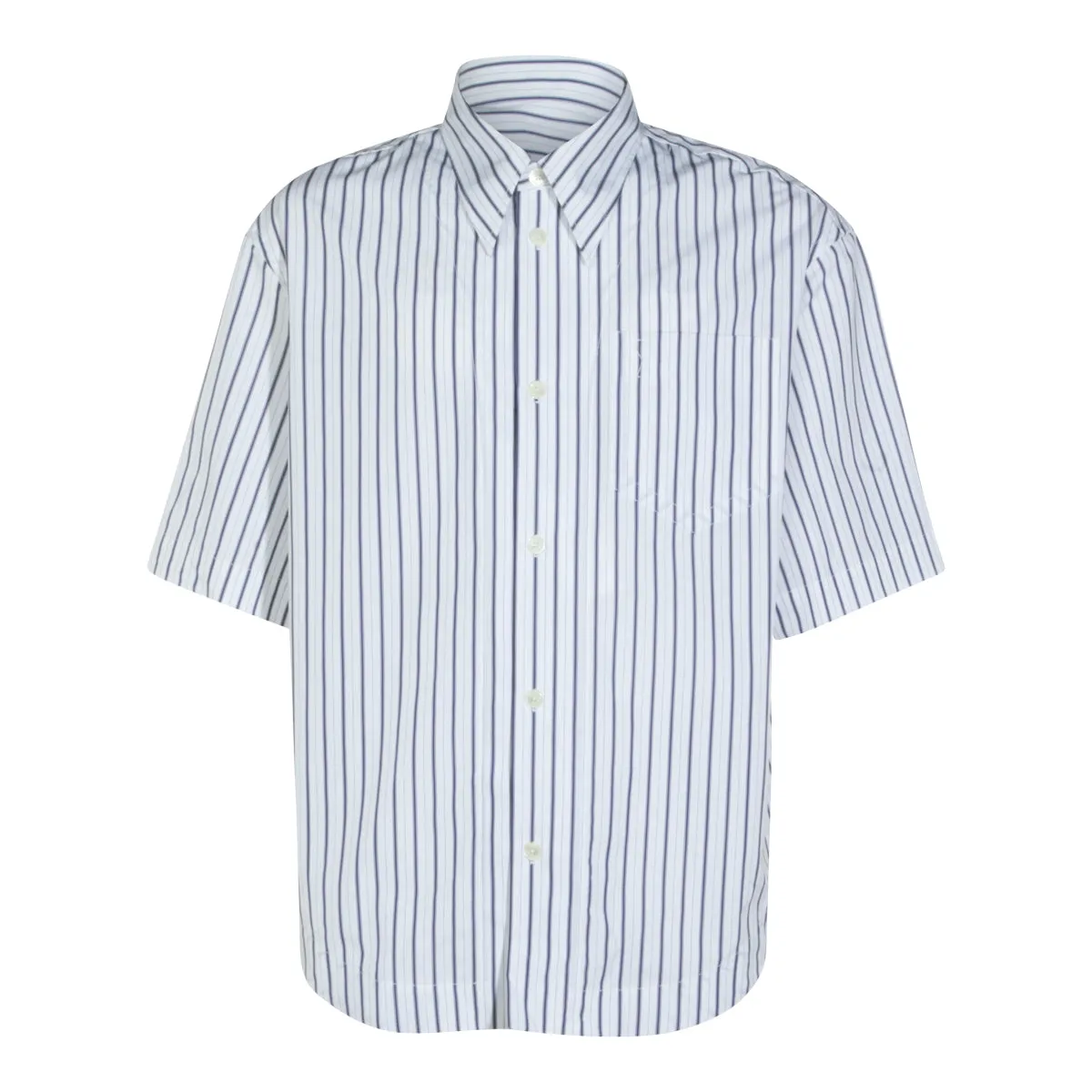 Shirts White-Blue sold by Wanan Luxury