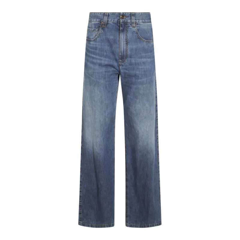Jeans Med Wash Denim made by Brunello Cucinelli