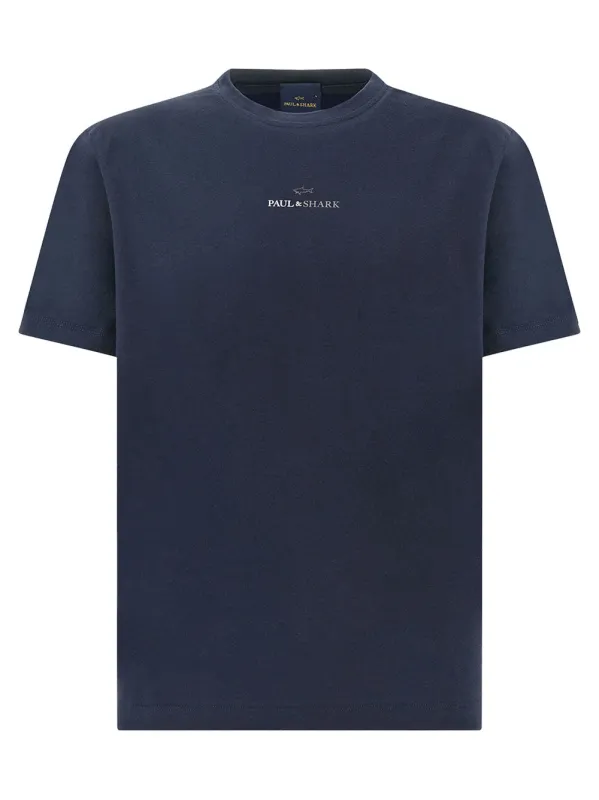 Logo-Print Cotton Jersey T-Shirt made by Paul & Shark
