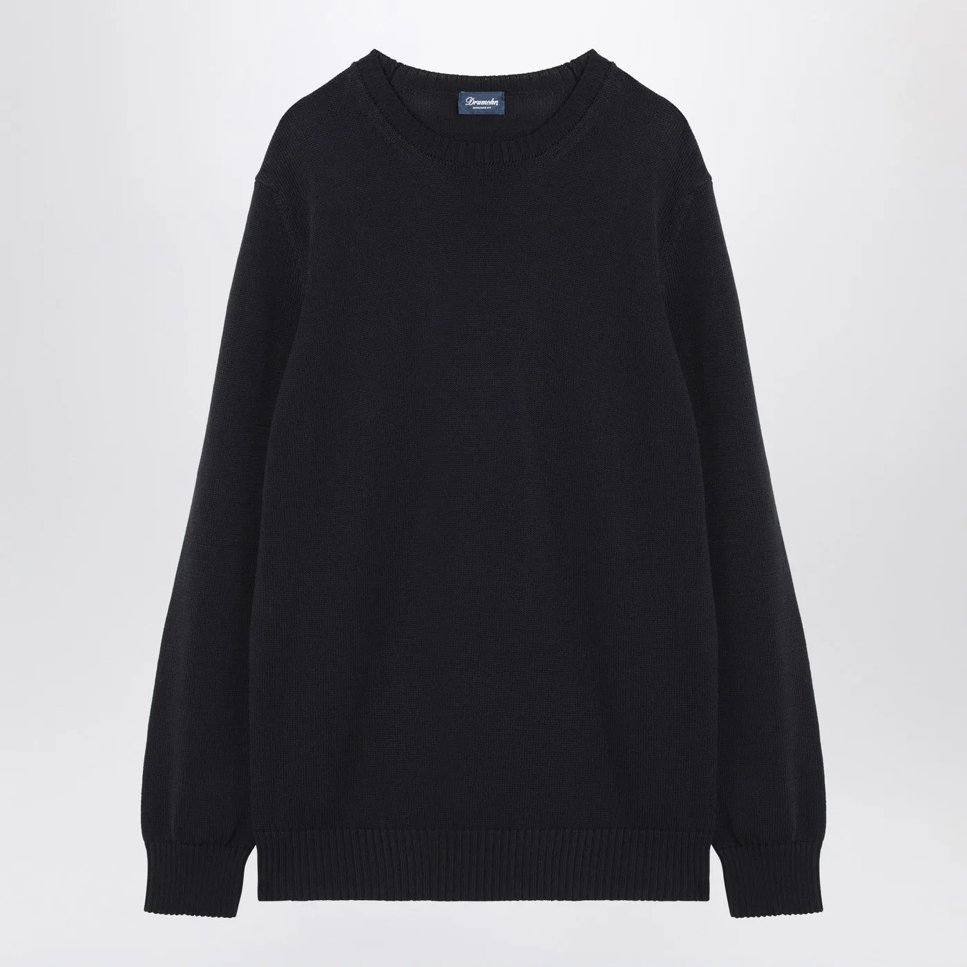Navy Blue Cotton Sweater sold by Wanan Luxury