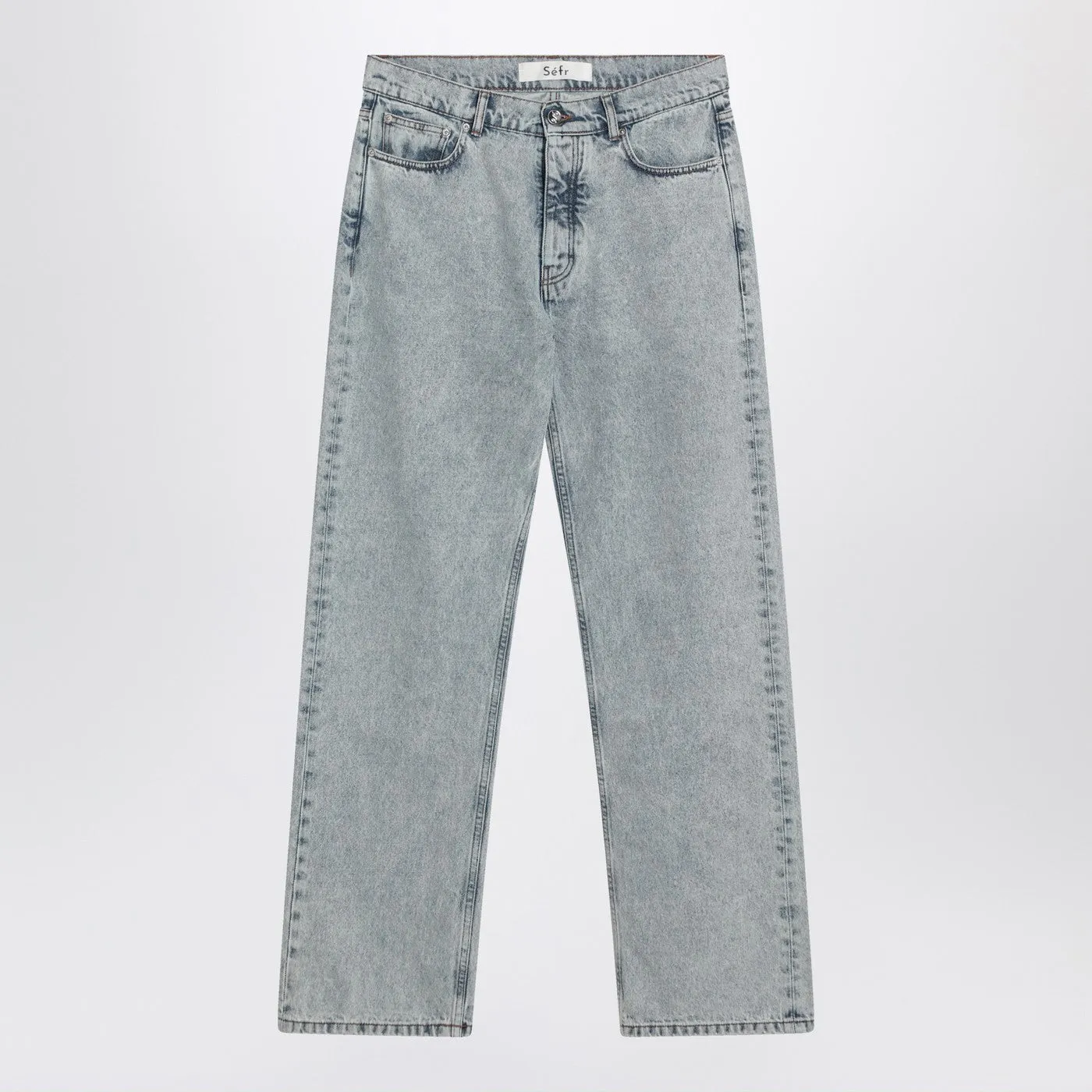Light Blue Distressed Jeans sold by Wanan Luxury