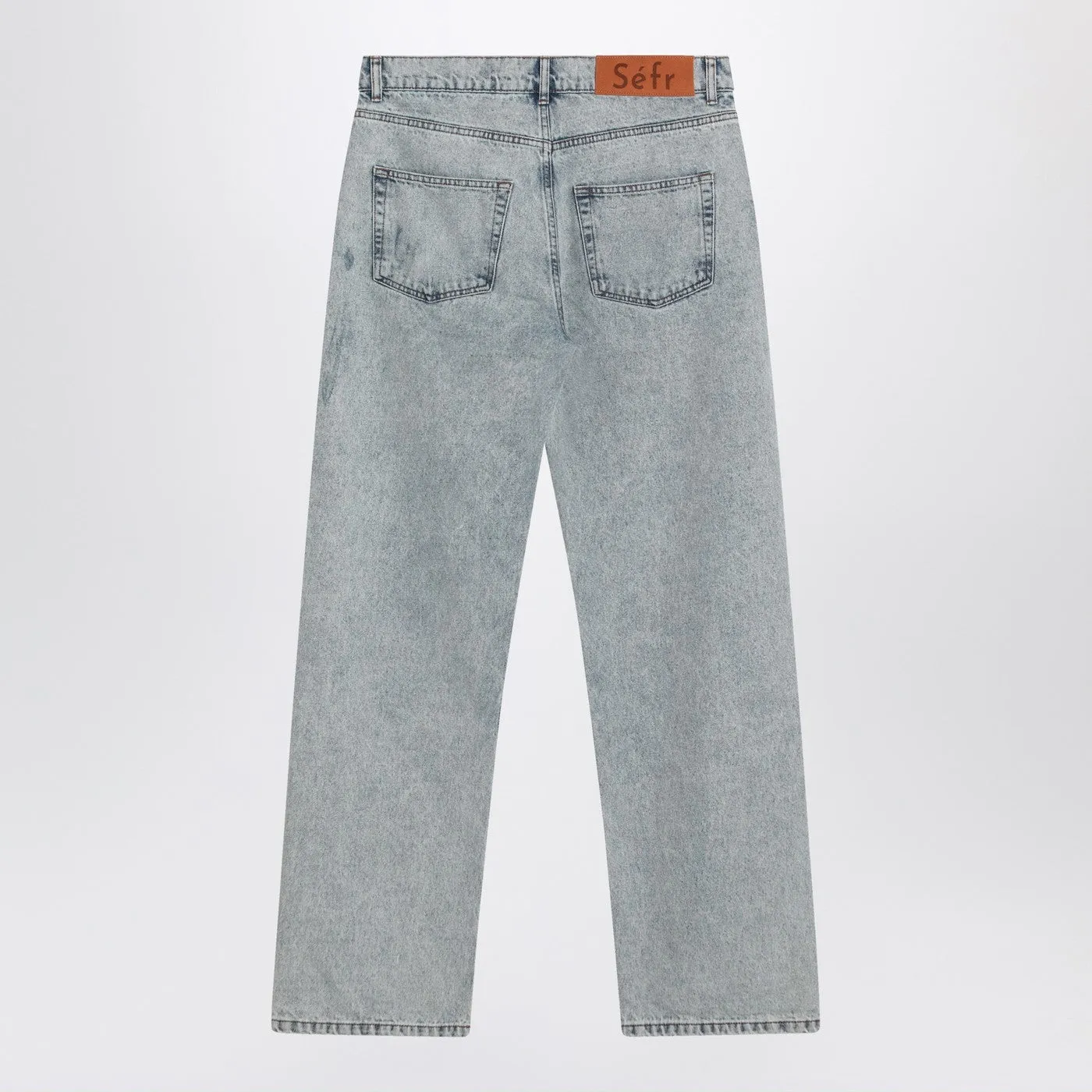 Light Blue Distressed Jeans sold by Wanan Luxury product image thumbnail 2