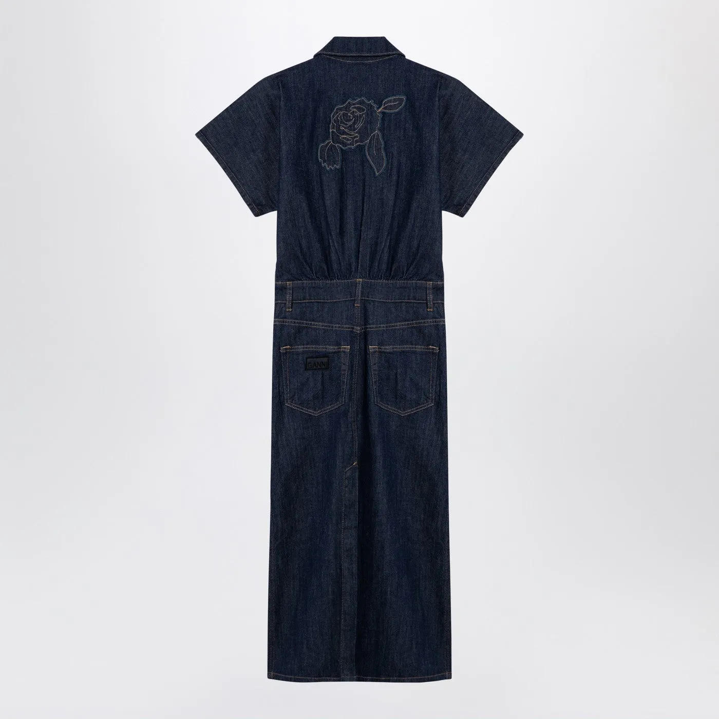 Blue Midi Dress In Organic Denim sold by Wanan Luxury product image thumbnail 2