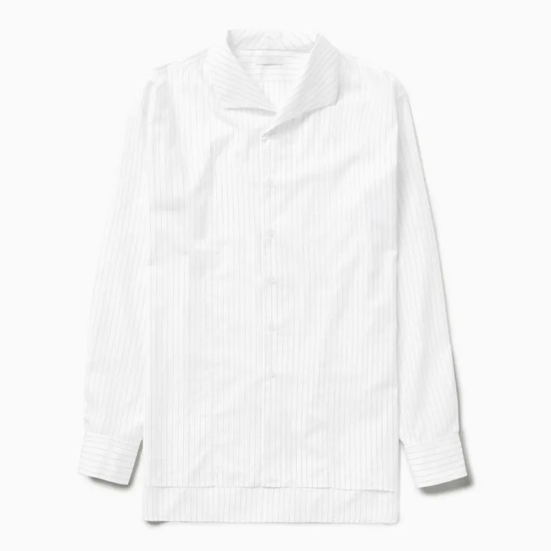 White Striped L/S Shirt made by 1989 Studio