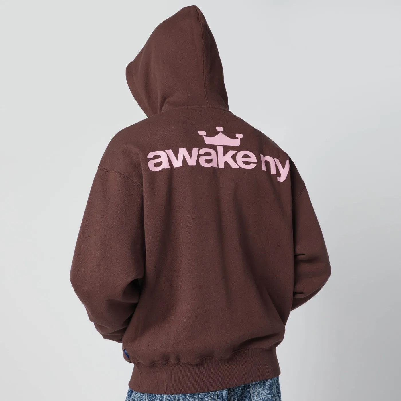 Brown Hooded Sweatshirt With Logo Print sold by Wanan Luxury product image thumbnail 2
