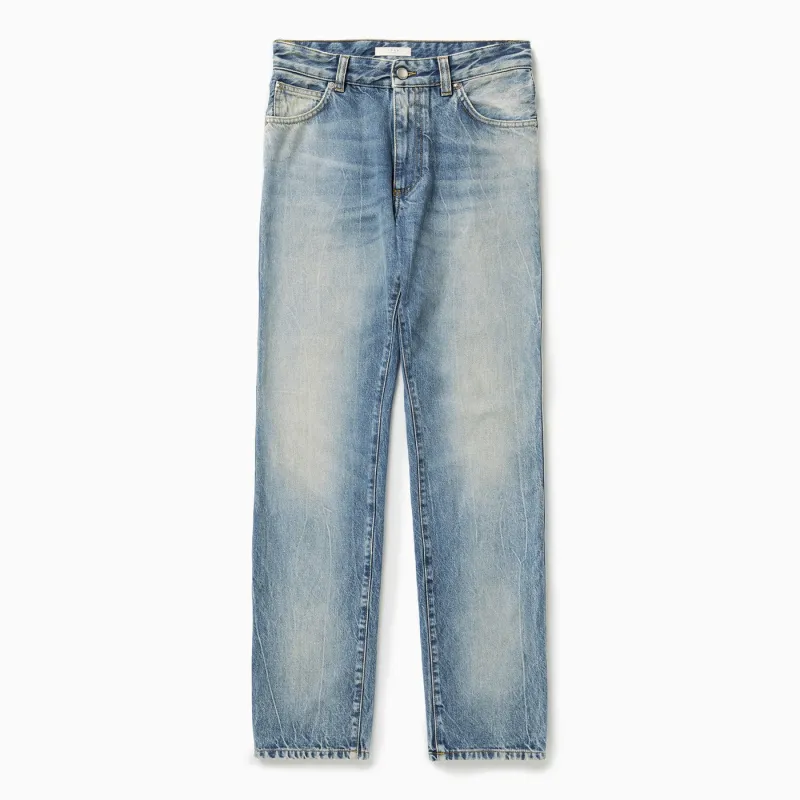 Blue Boyfriend Jeans made by 1989 Studio