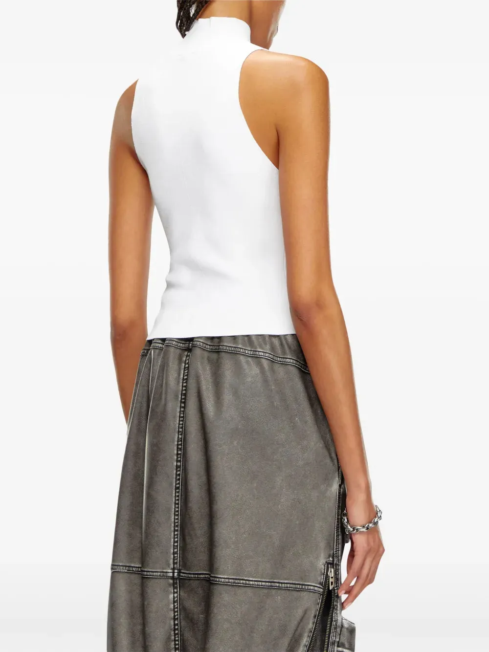 M-Onervax Stand-Up Collar Top sold by Wanan Luxury product image thumbnail 4