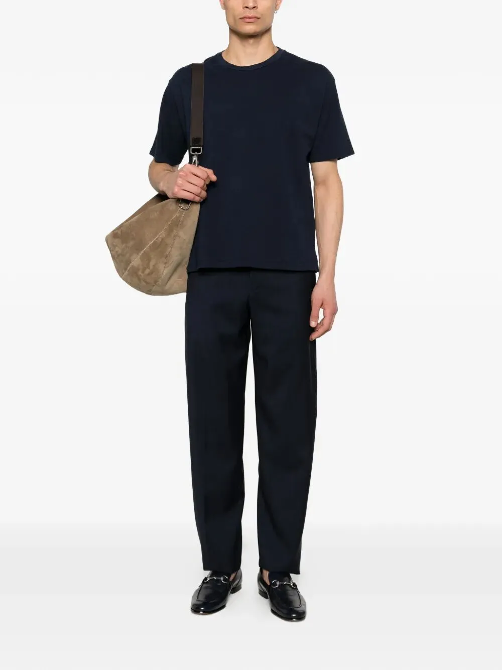 Round-Neck Cotton T-Shirt sold by Wanan Luxury product image thumbnail 4