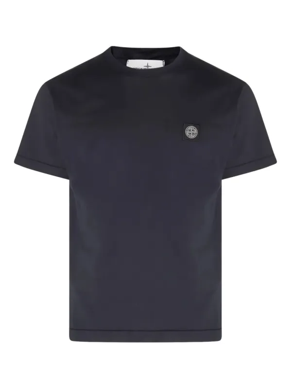 Slim Fit Cotton Jersey T-Shirt With Compass Patch made by Stone Island