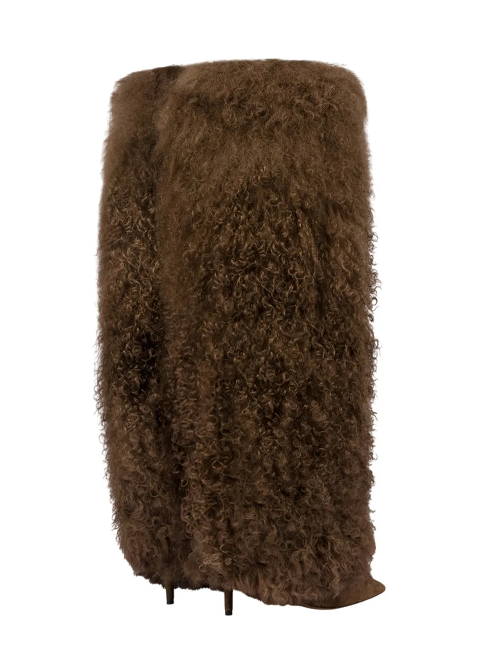 Furry Stiletto Boot sold by Wanan Luxury product image thumbnail 3