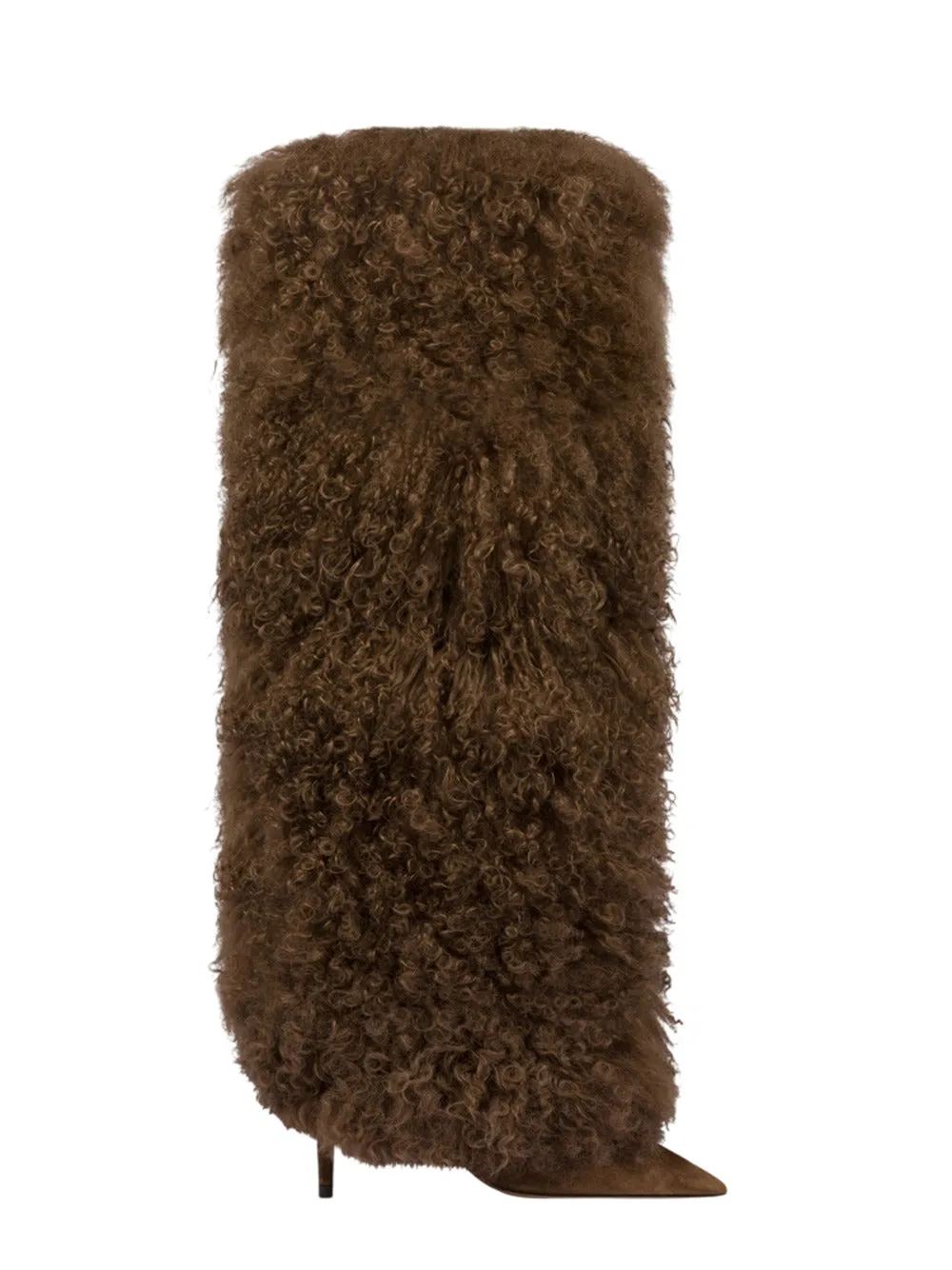 Furry Stiletto Boot sold by Wanan Luxury