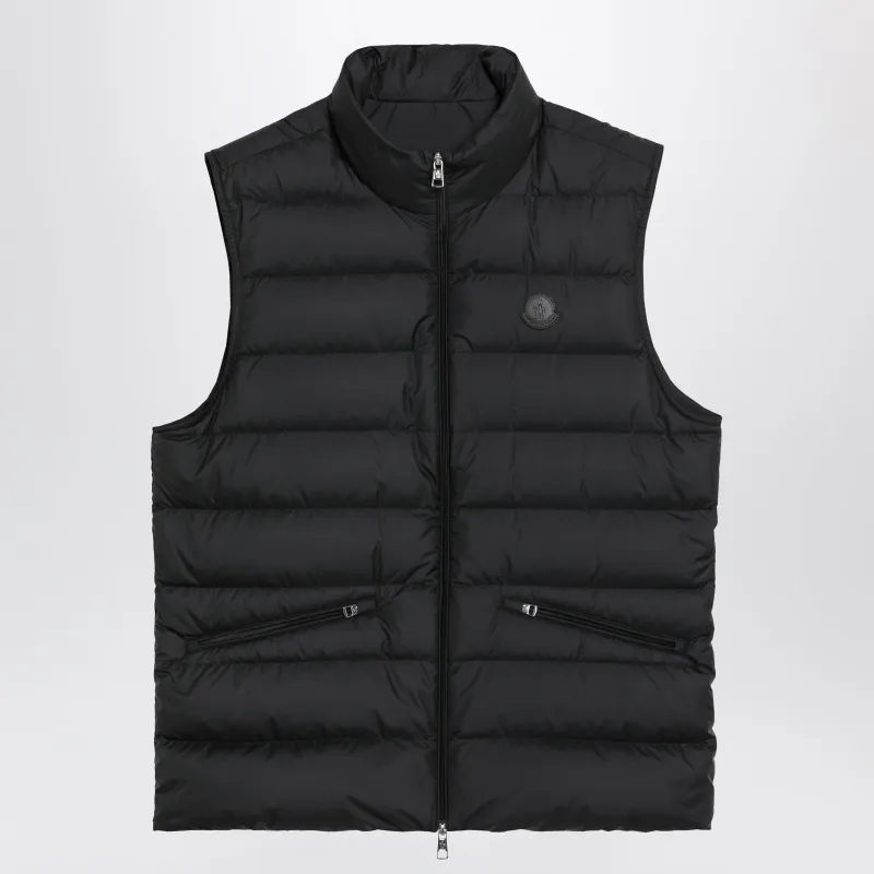 Lechtal Padded Zip Vest Black made by Moncler