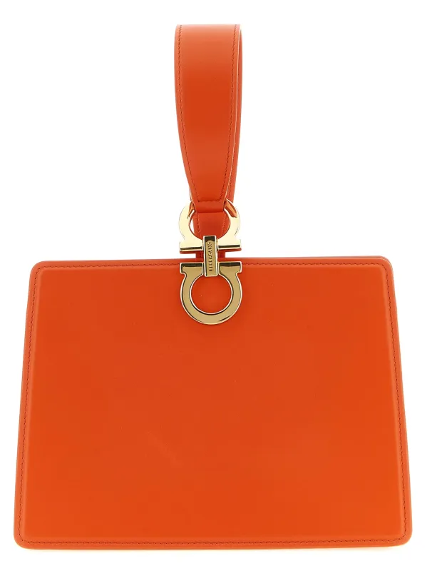 Mini Clutch Orange made by Salvatore Ferragamo