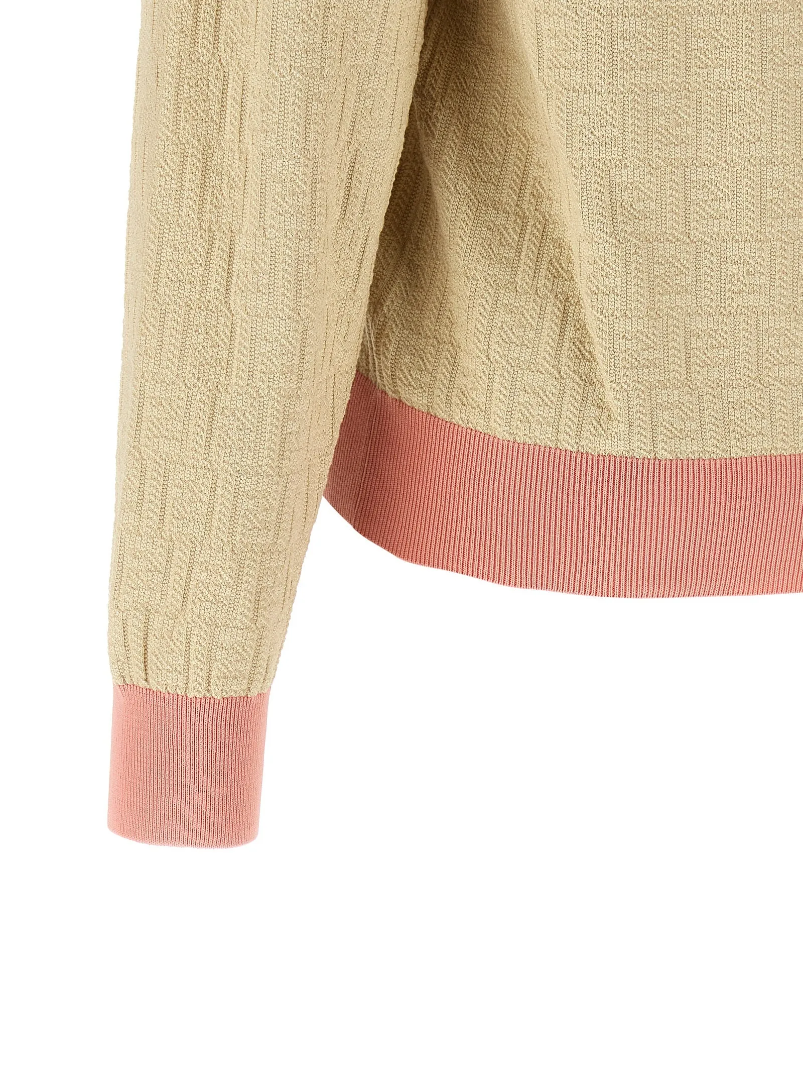 Ff Jacquard Sweater Sweaters And Cardigans Beige sold by Wanan Luxury product image thumbnail 4