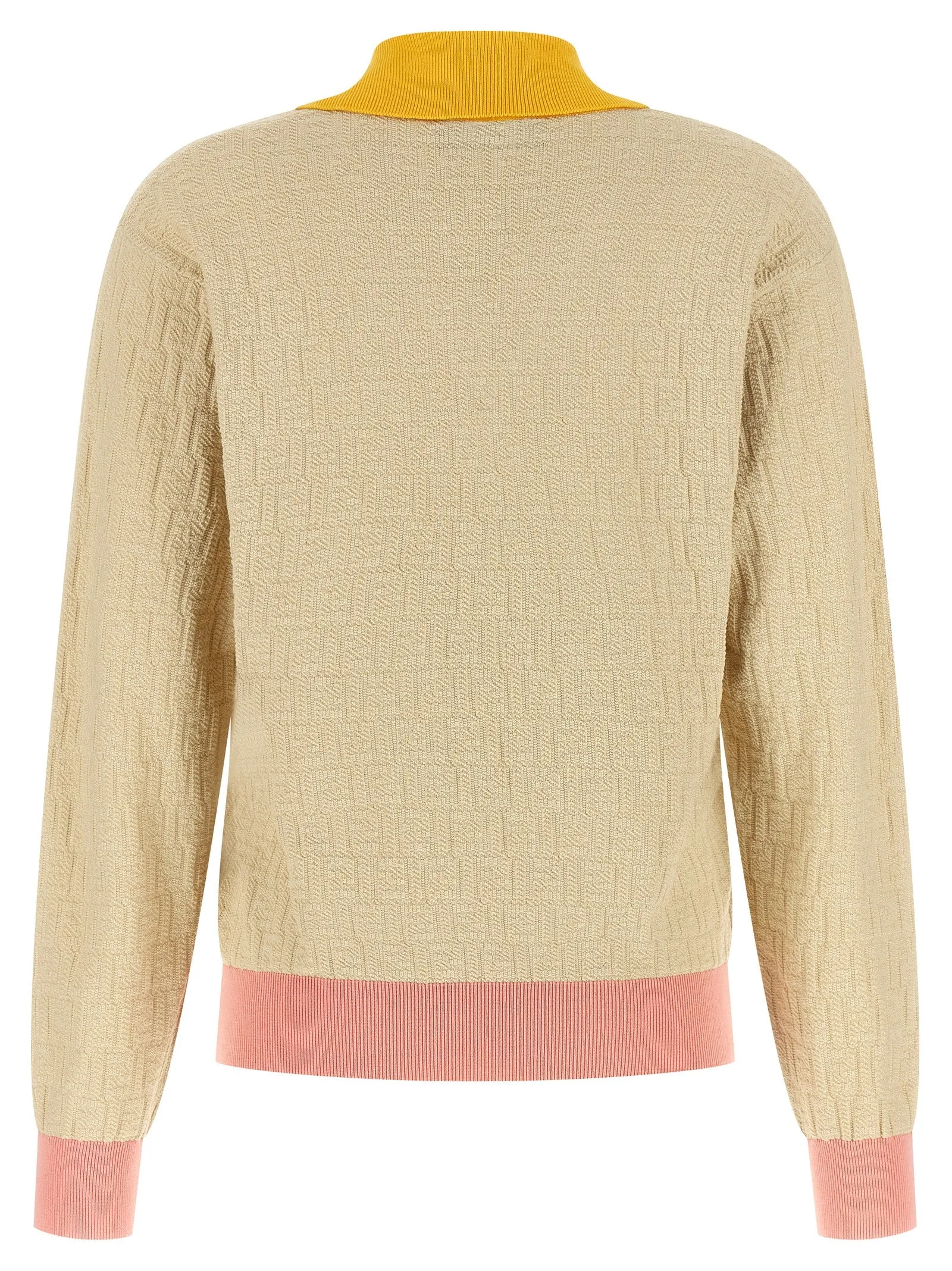 Ff Jacquard Sweater Sweaters And Cardigans Beige sold by Wanan Luxury product image thumbnail 2