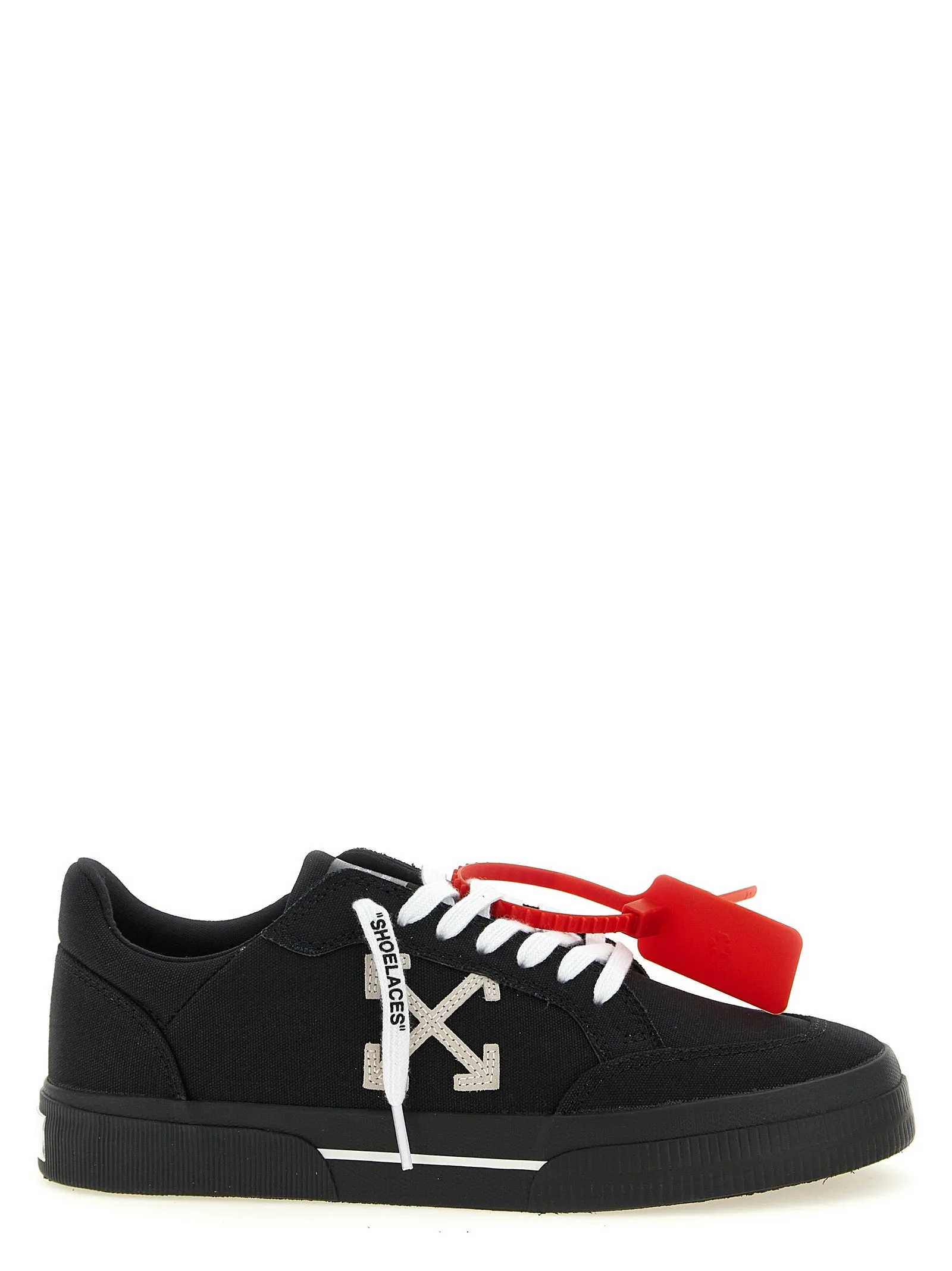 Vulcanized Sneakers White/Black sold by Wanan Luxury