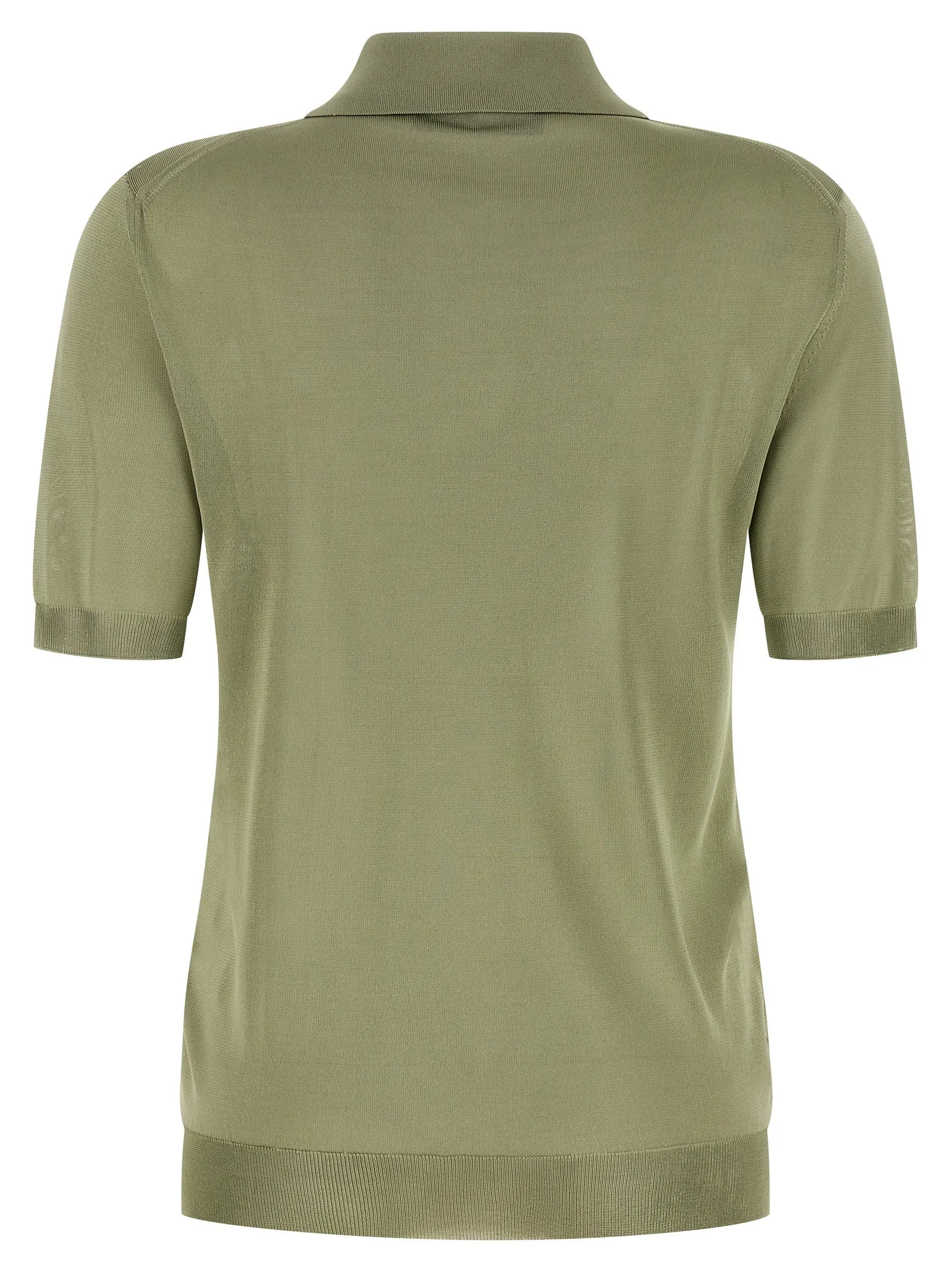 Shiny Viscose Shirt Polo Green sold by Wanan Luxury product image thumbnail 2