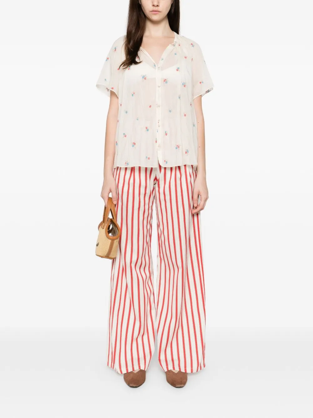 Embroidered Cotton Shirt sold by Wanan Luxury product image thumbnail 4