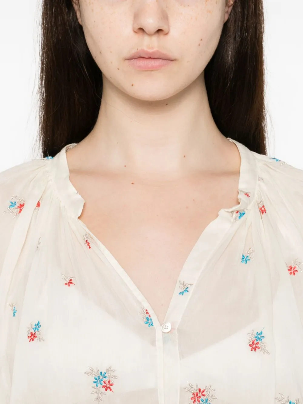 Embroidered Cotton Shirt sold by Wanan Luxury product image thumbnail 5