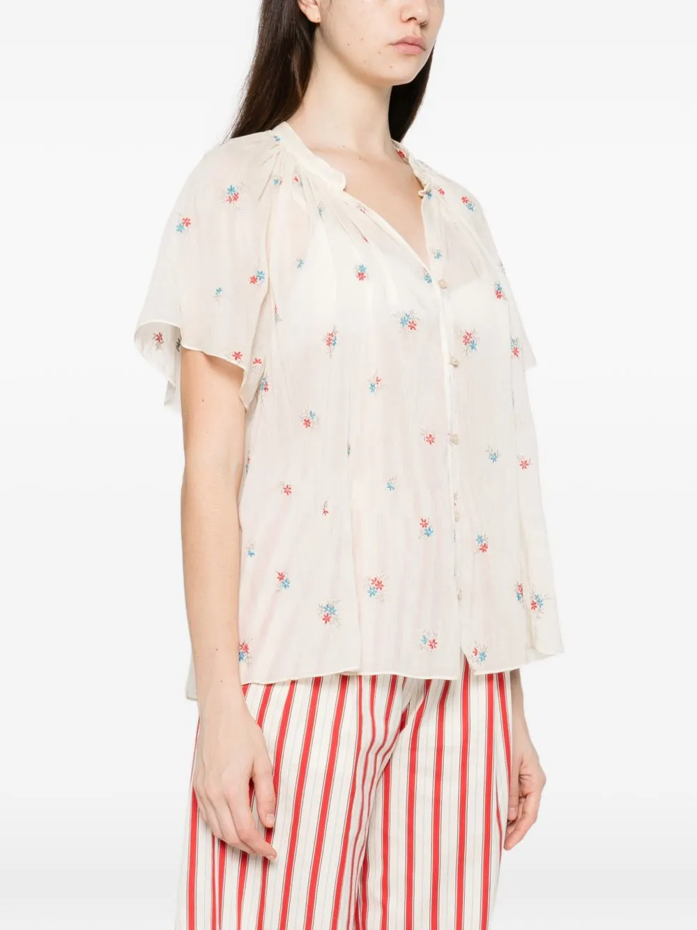 Embroidered Cotton Shirt sold by Wanan Luxury product image thumbnail 2