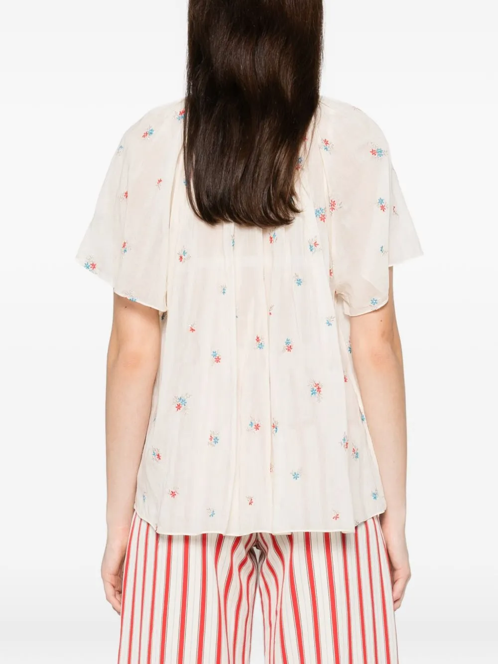 Embroidered Cotton Shirt sold by Wanan Luxury product image thumbnail 3