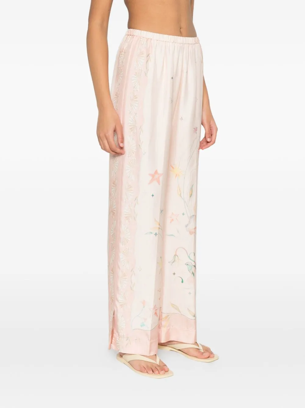 Printed Silk Trousers sold by Wanan Luxury product image thumbnail 4