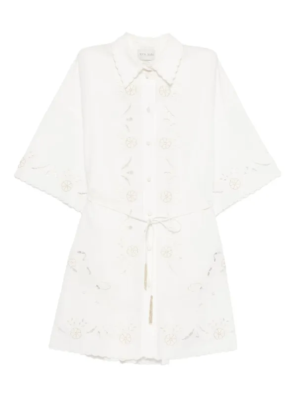 Embroidered Cotton Shirtdress made by Forte Forte