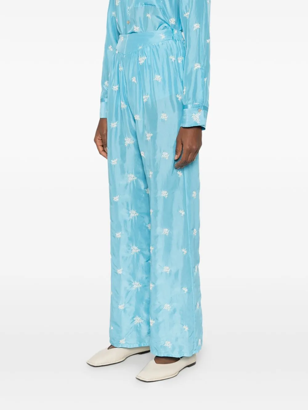 Embroidered Silk Trousers sold by Wanan Luxury product image thumbnail 4